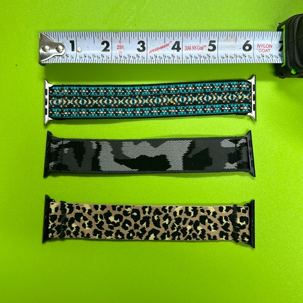 Apple Watch Bands Elastic fits all series 1-8 with 42/44mm face.
